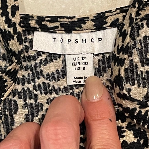 Topshop Sleeveless Wide leg Jumpsuit tie straps Size 8 casual spring romper - Picture 8 of 10